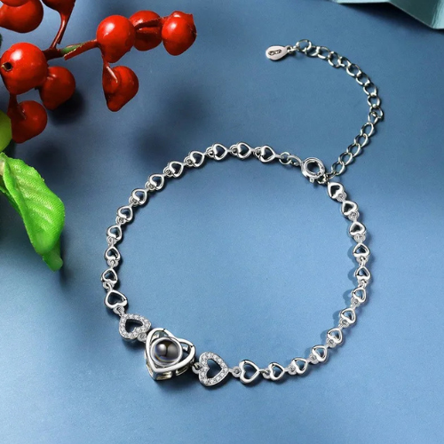Pulsera personalizada con foto | Regalo Romantico para parejas, mama y recuerdos