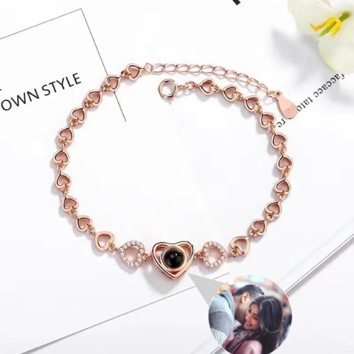 Pulsera personalizada con foto | Regalo Romantico para parejas, mama y recuerdos